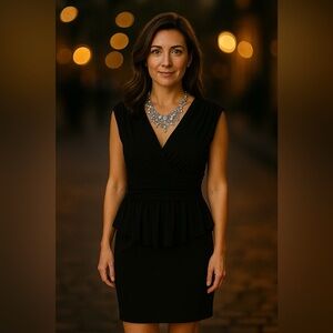 Jessica Simpson Elegant Black Sleeveless Dress